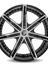 Diablo DNA Wheel 24x10 Blank 35 73.1 Gloss Black                                     - DNA-241BLNK3573B - Image 2